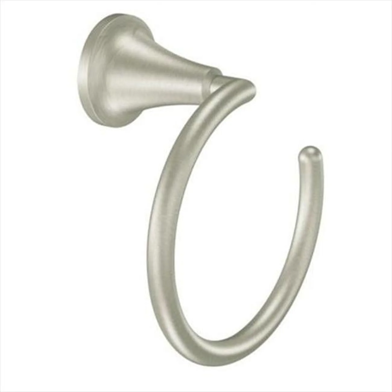 Moen Icon Brushed Nickel Wall-Mount Towel Ring, YB5886BN