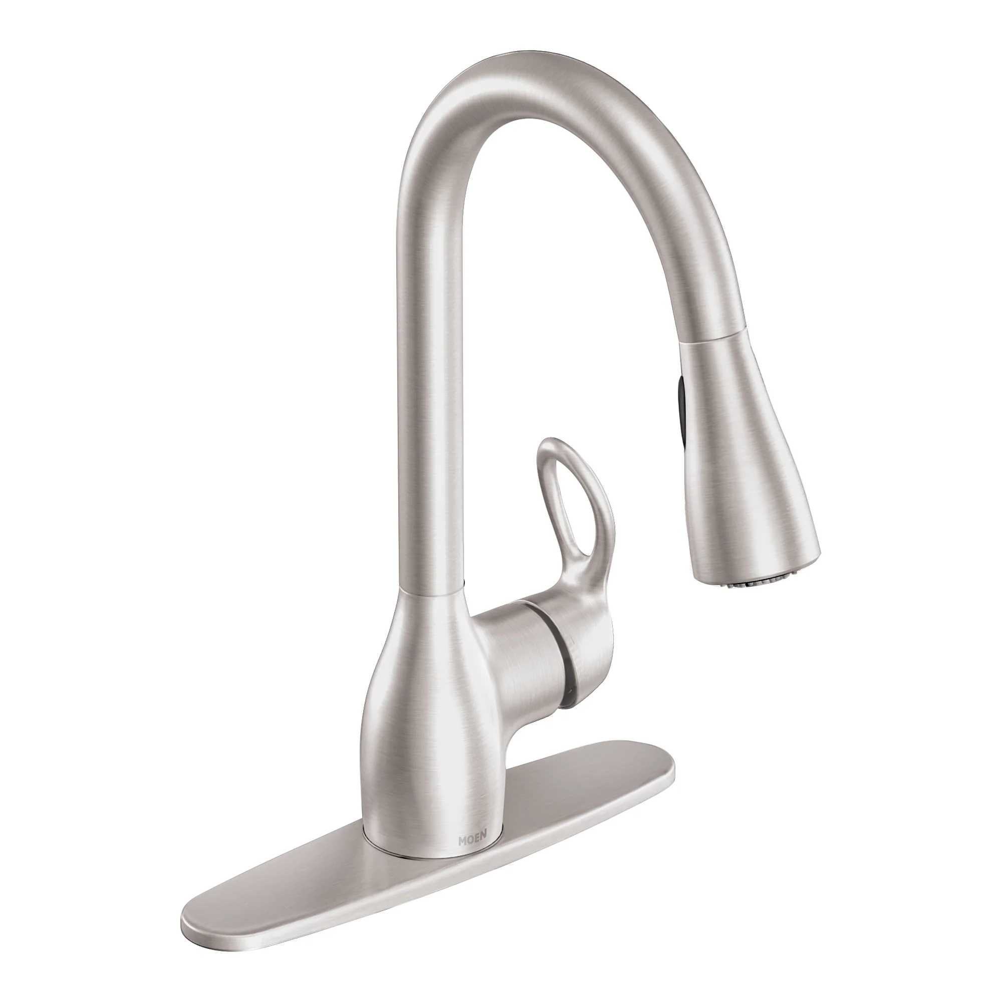 Moen Kleo Single-Handle Pull-Down Kitchen Faucet with Reflex and Power Clean, Spot Resist Stainless