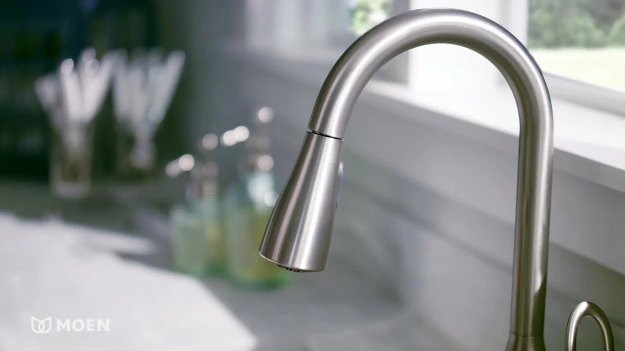 Moen Kleo Single-Handle Pull-Down Kitchen Faucet with Reflex and Power Clean, Spot Resist Stainless - Image 3
