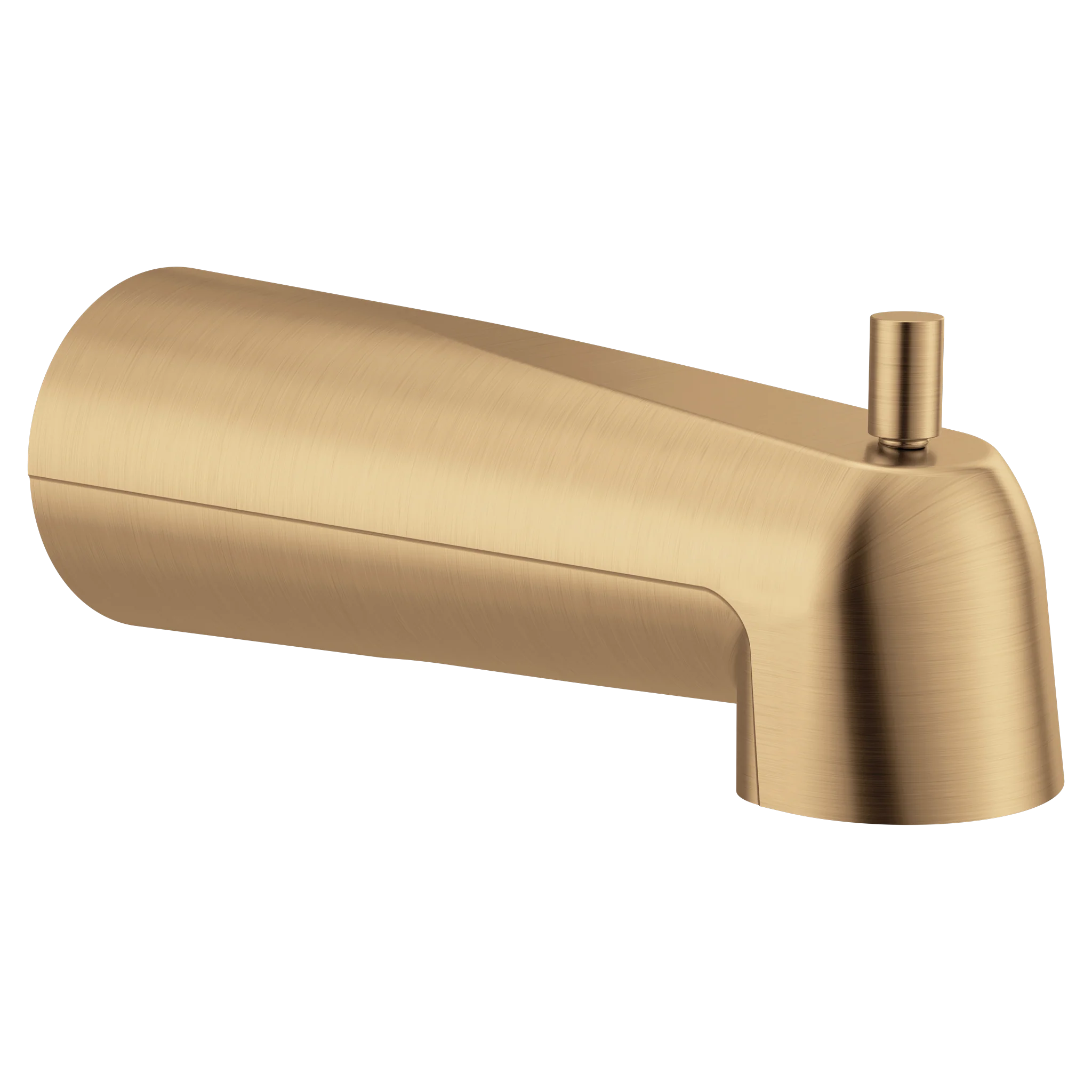 Moen Matte Black Diverter Bathtub Spout, 6-1/2 in Length, 1/2 in CC Connection (Model 3839BL)