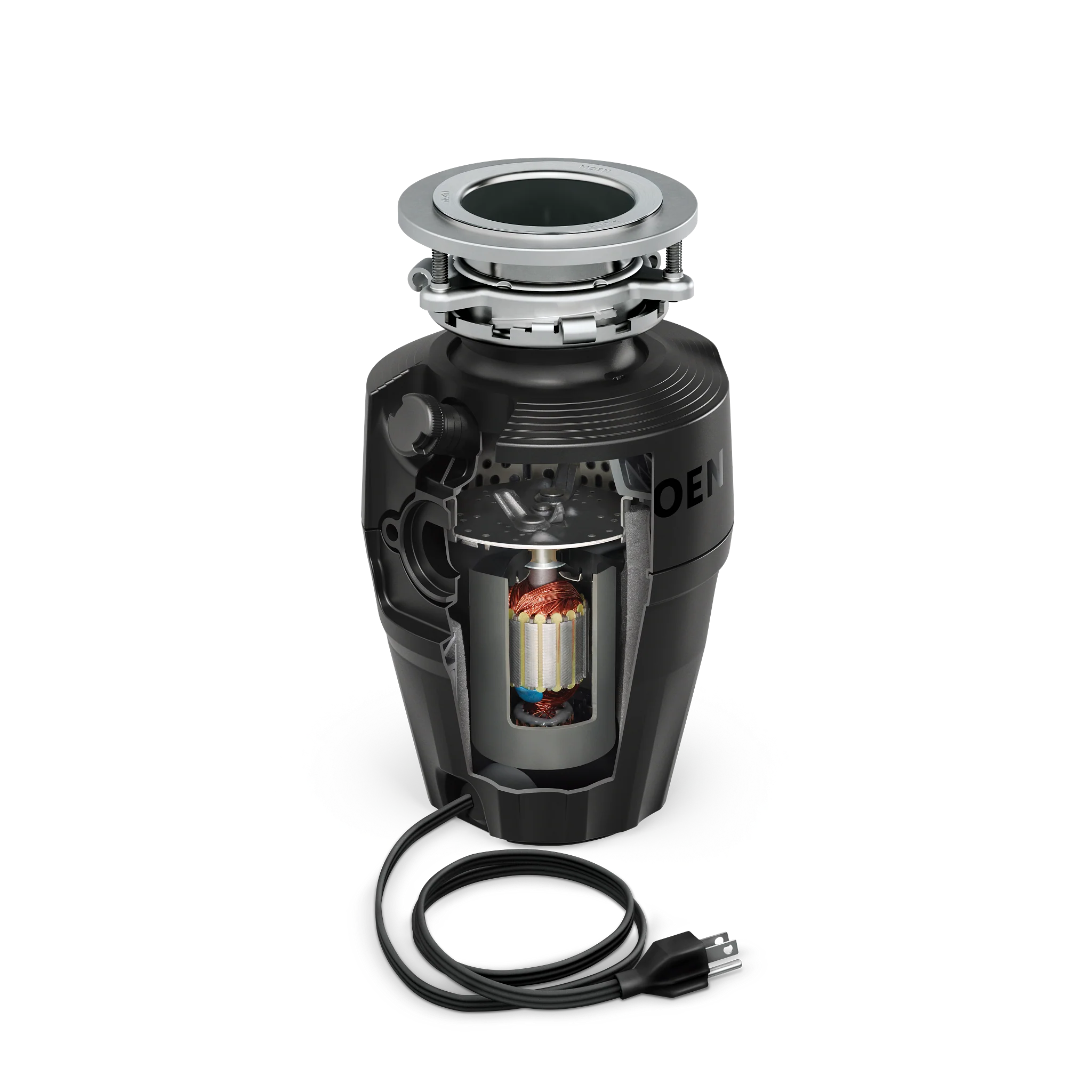 MOEN Prep Series 1/2 HP Continuous Feed Garbage Disposal with Sound Reduction and Universal Mount - Image 7