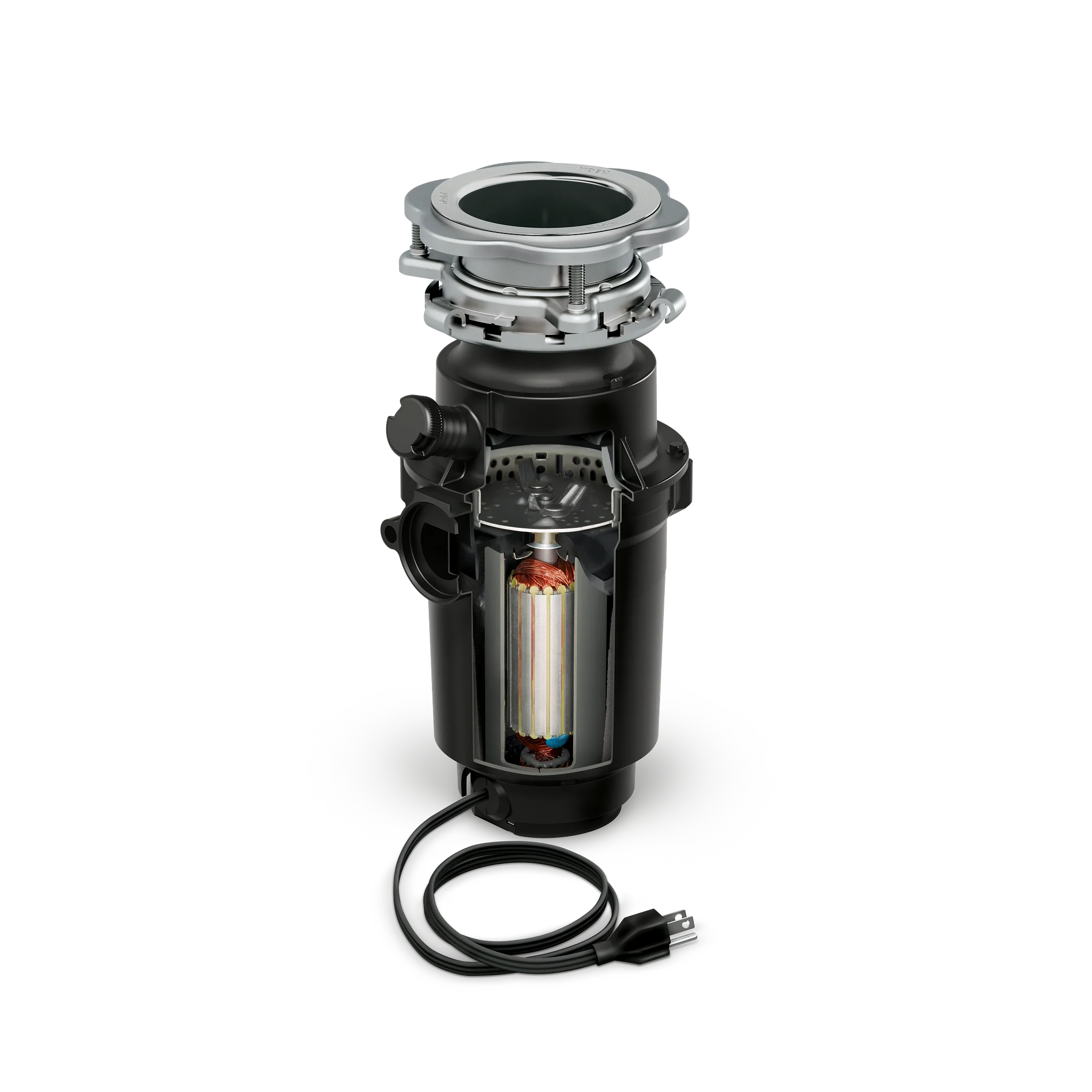 MOEN Prep Series 1/2 HP Continuous Feed Garbage Disposal with Sound Reduction and Universal Mount - Image 5