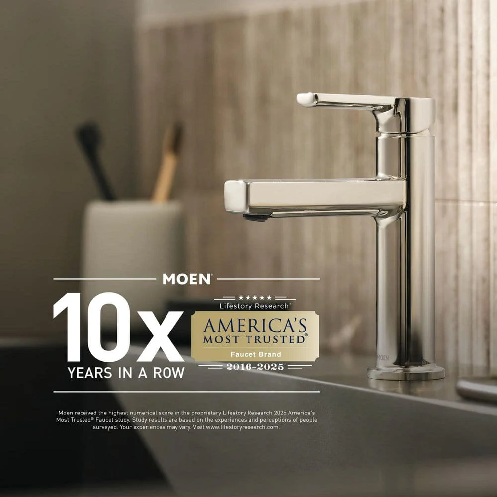 MOEN Retreat 22 in. Wall-Mount Clear Tempered Glass Shelf in Brushed Nickel (5.9 in. D x 2.6 in. H) - Image 5