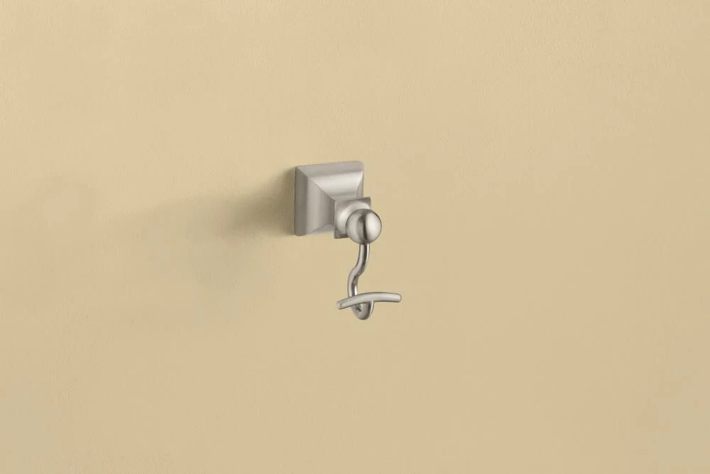 Moen Retreat Single Hook Spot Resist Brushed Nickel Towel Hook - Image 2