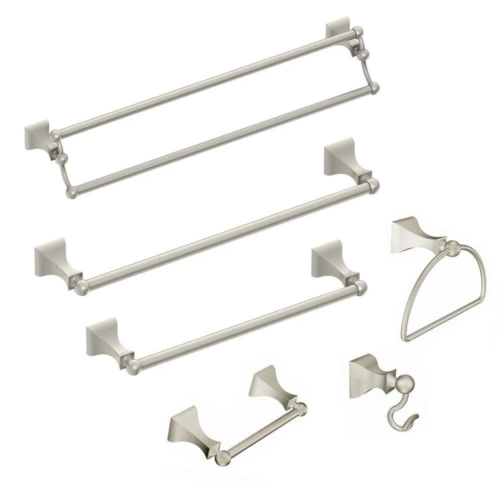Moen Retreat Single Hook Spot Resist Brushed Nickel Towel Hook - Image 3