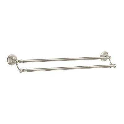 Moen Sage 24-in Spot Resist Brushed Nickel Wall-Mount Double Towel Bar - Image 4