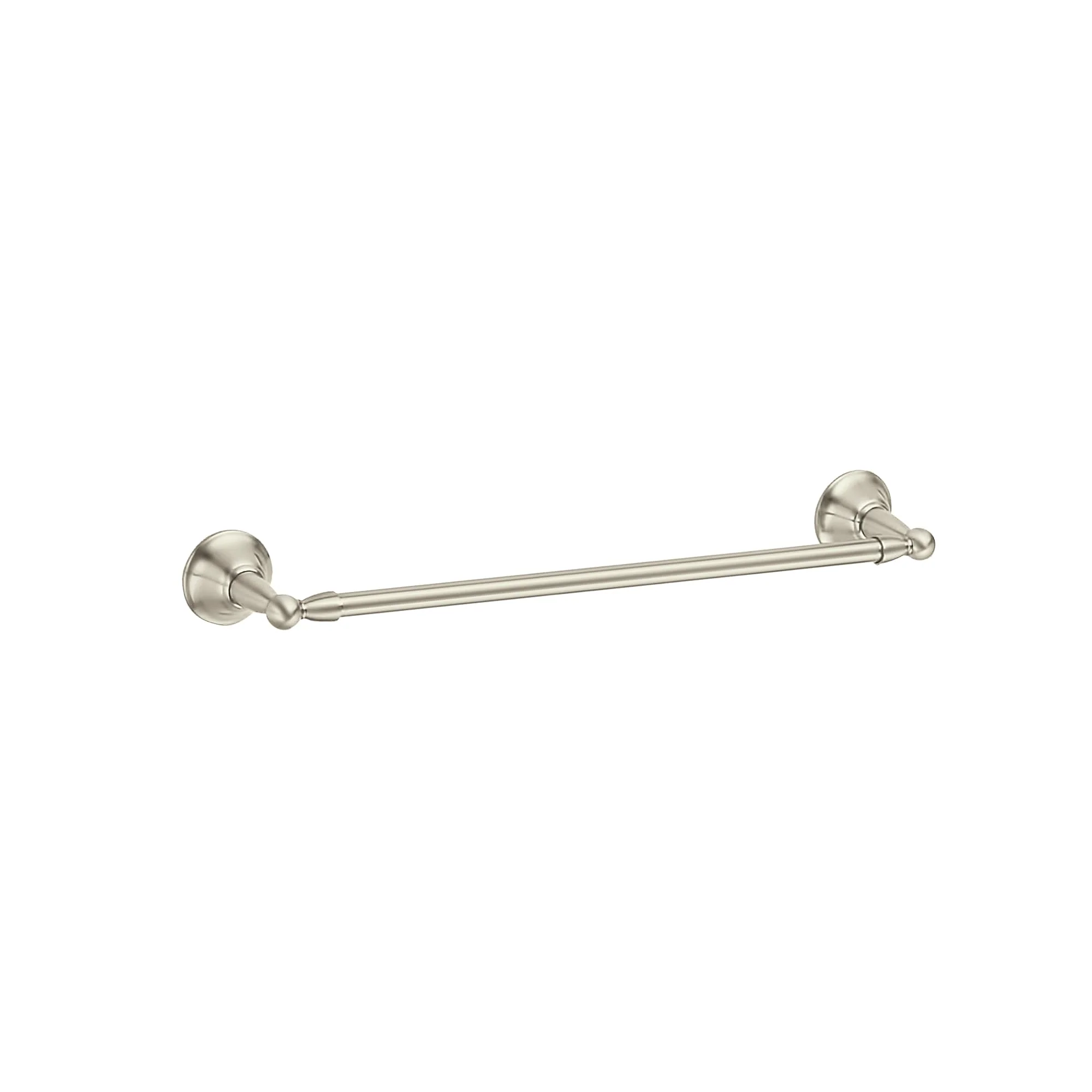 Moen Sage 24-in Spot Resist Brushed Nickel Wall Mount Single Towel Bar, DN6824BN