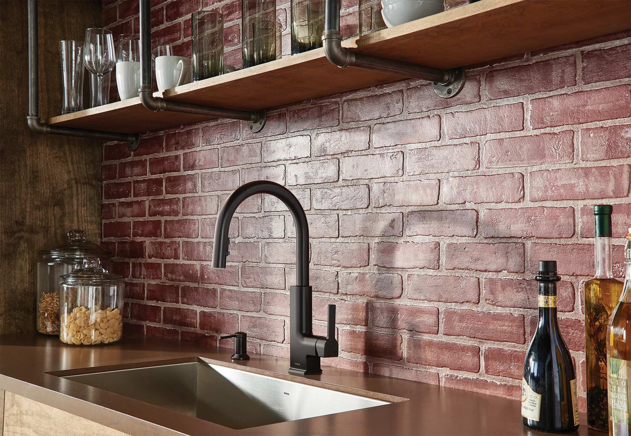 Moen Soap/Lotion Dispenser in Matte Black, 3.13 in Spout Height - Image 7