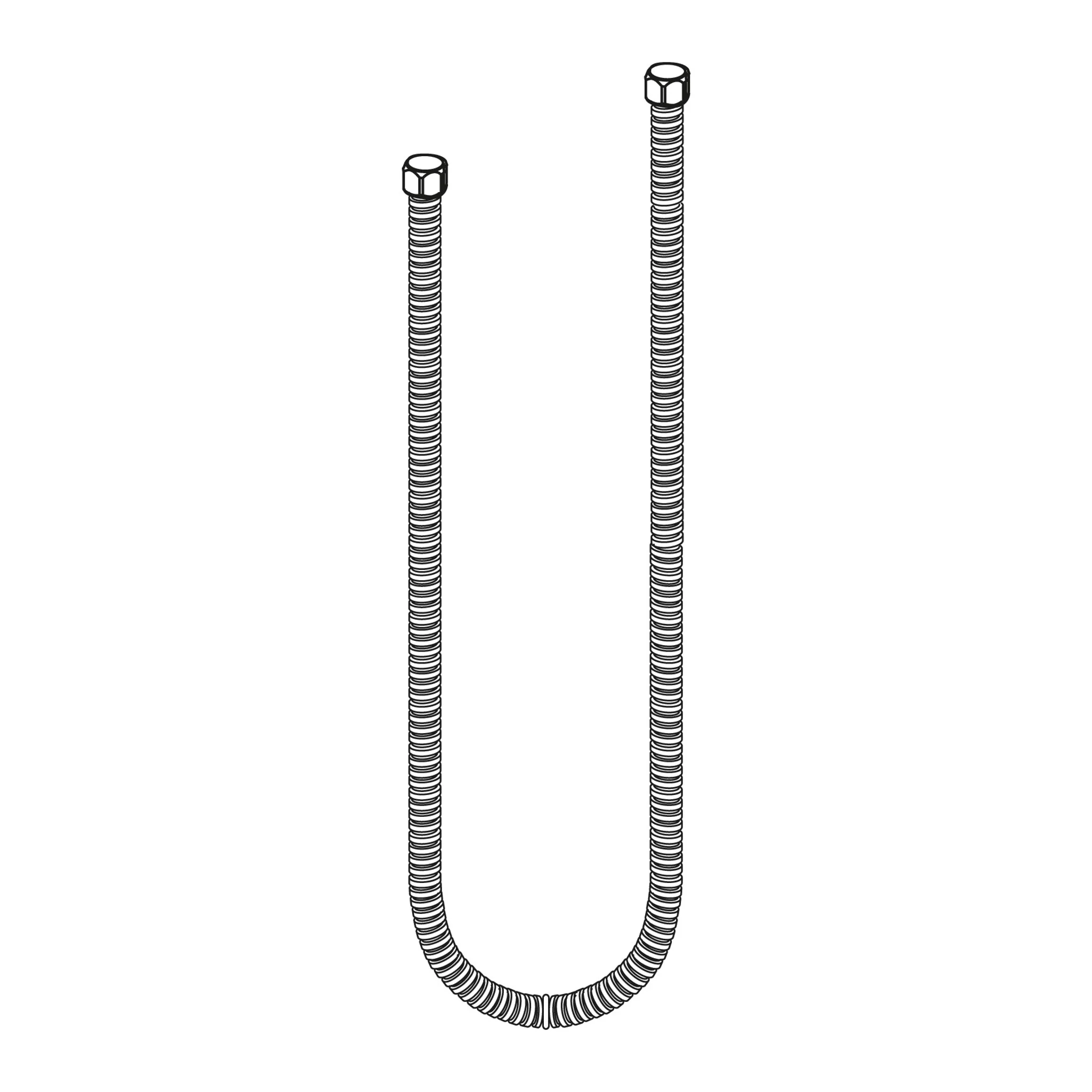 Moen Spot Resist Brushed Nickel Handheld Shower Hose, Model A726SRN - Image 3
