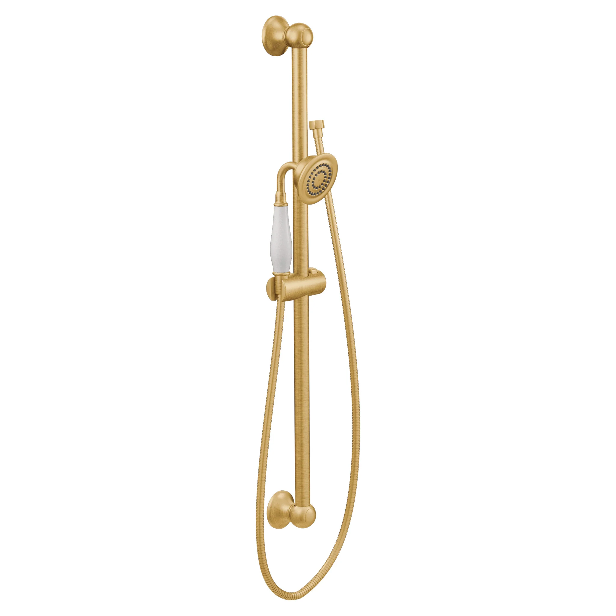Moen Weymouth Handheld Shower with Slide Bar, 1.75 GPM, Nickel Finish