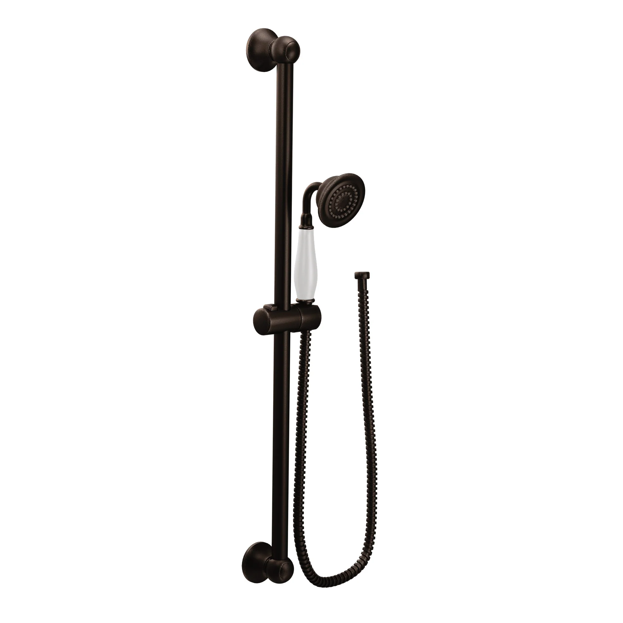 Moen Weymouth Handheld Shower with Slide Bar, 1.75 GPM, Nickel Finish - Image 2