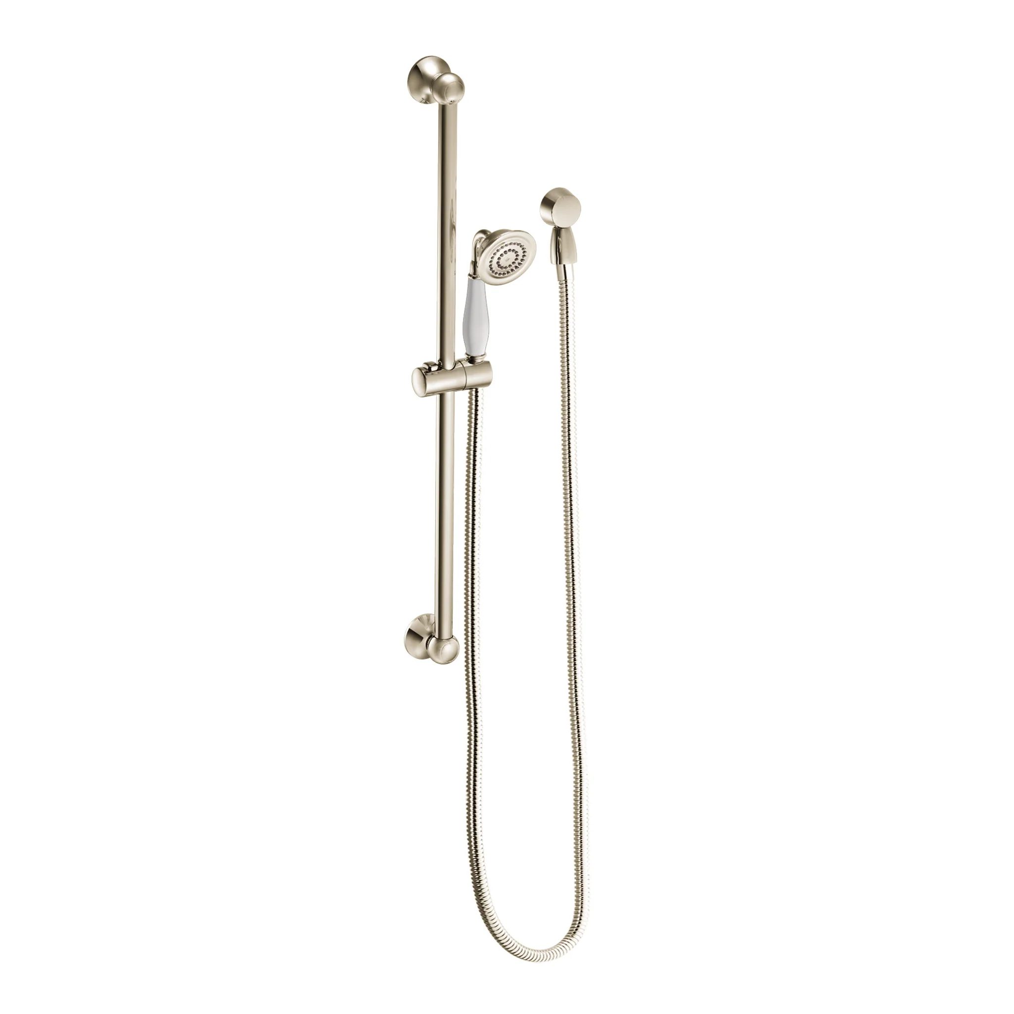 Moen Weymouth Handheld Shower with Slide Bar, 1.75 GPM, Nickel Finish - Image 4