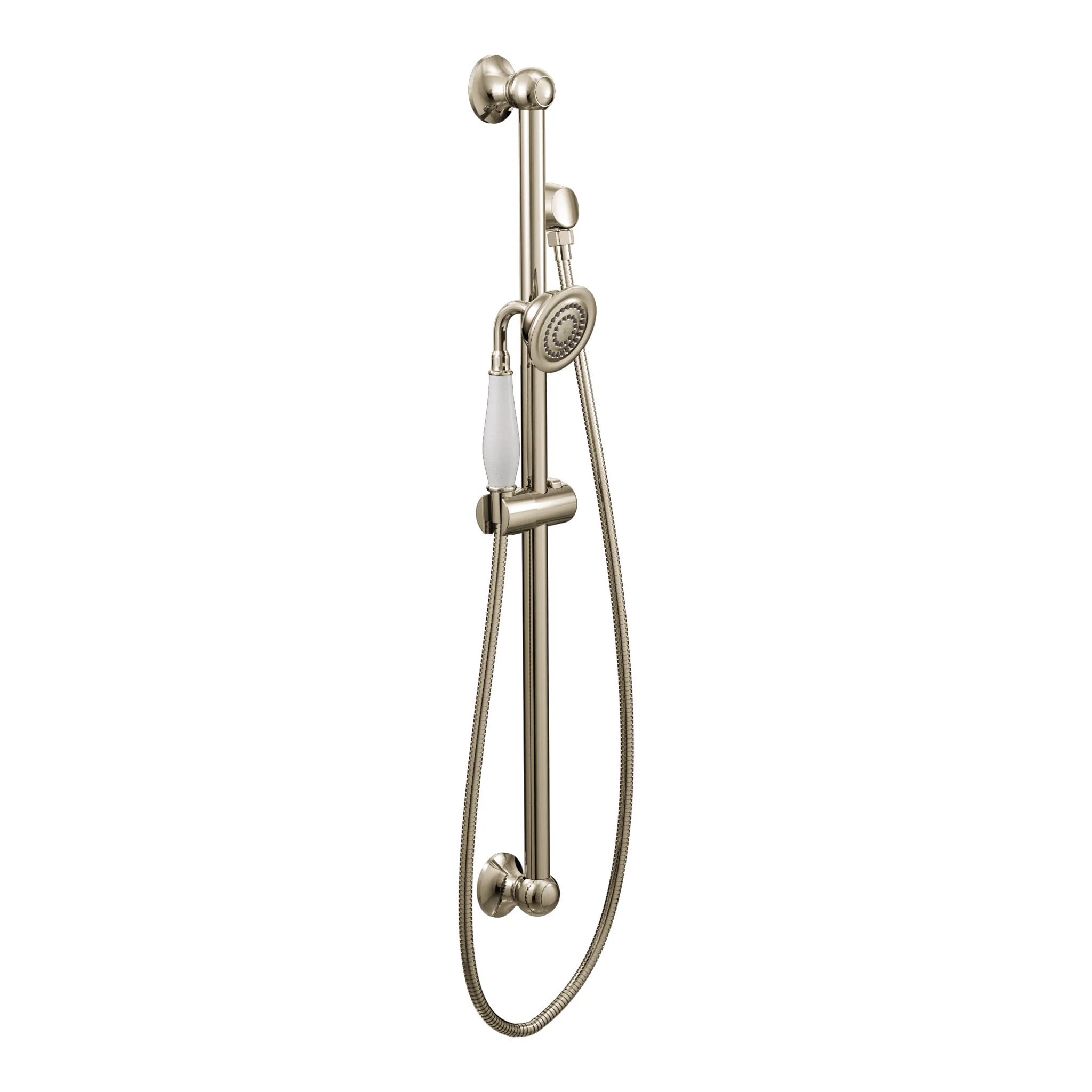 Moen Weymouth Handheld Shower with Slide Bar, 1.75 GPM, Nickel Finish - Image 5