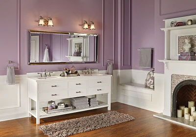 Moen Wynford 24-in Brushed Nickel Wall Mount Single Towel Bar - Image 3