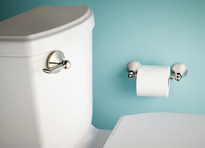 Moen Wynford Chrome Surface-Mount Pivoting Toilet Paper Holder - Image 2