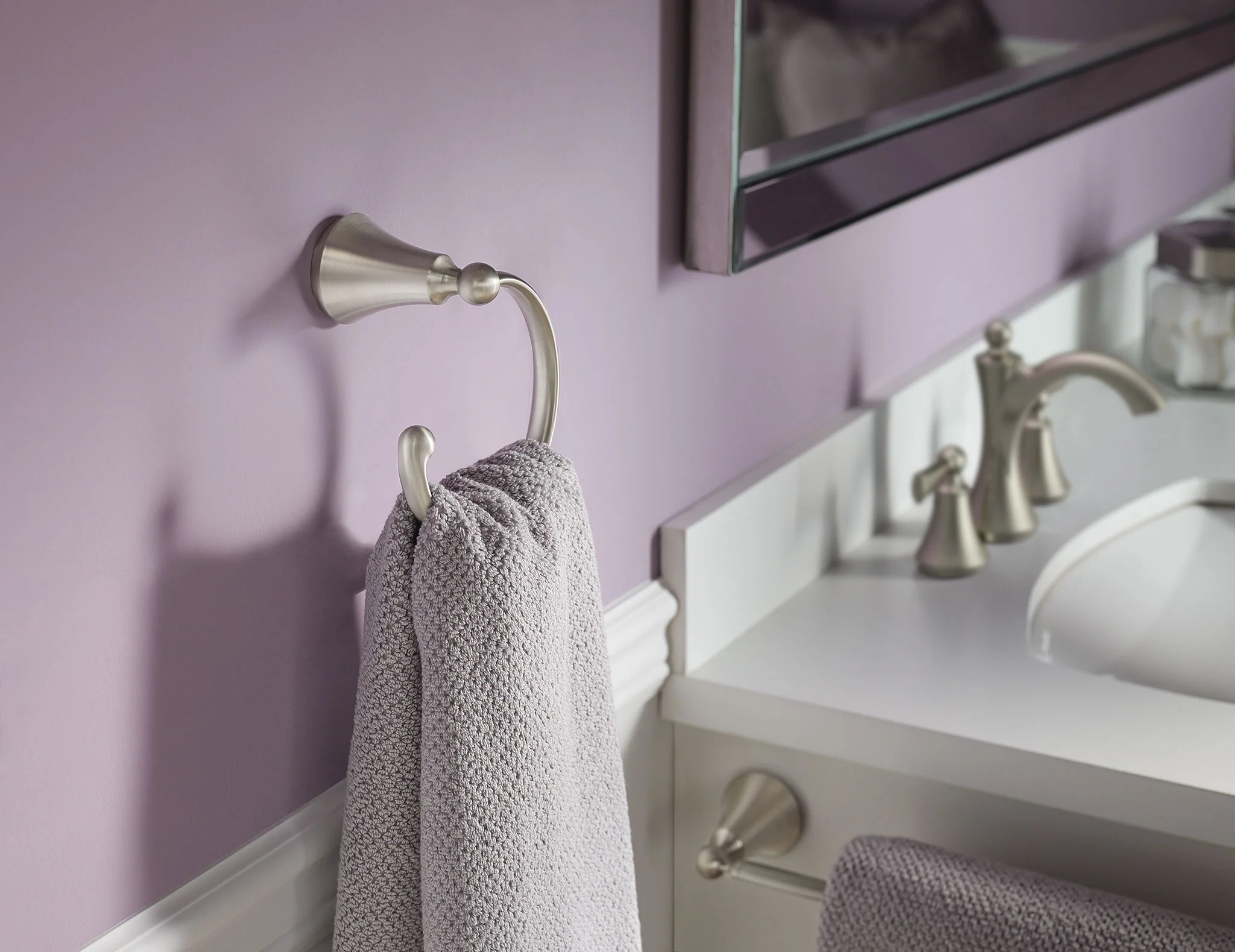 Moen Wynford Oil Rubbed Bronze Wall Mount Towel Ring