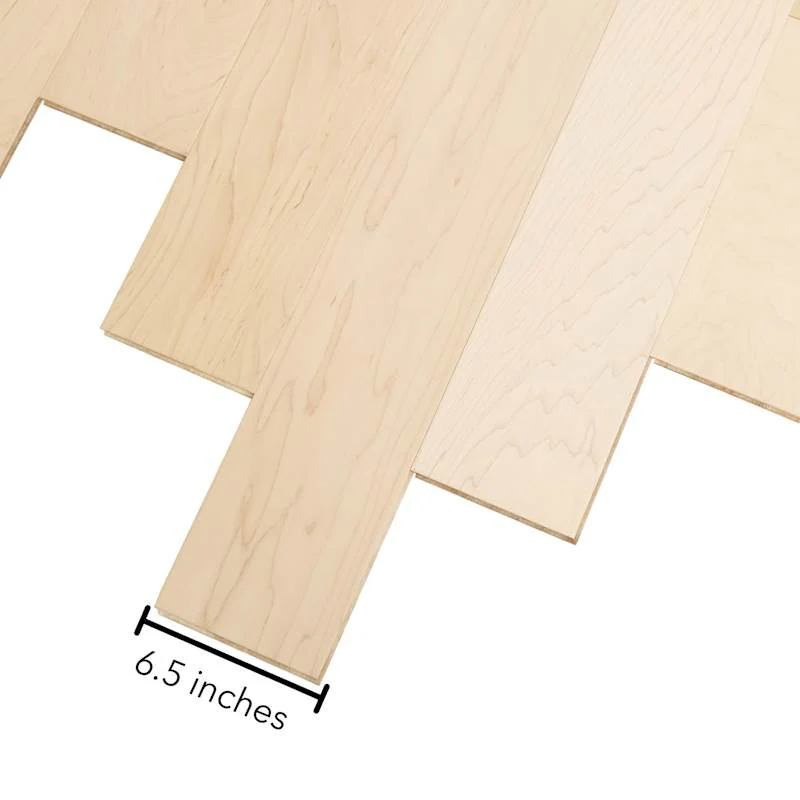 Mohawk Advance 6.5" Wide Handscraped Engineered Maple Hardwood Flooring, 3/8" Thick, 5-Ply – Sold by Carton (25.58 SF/Carton) – Canary Maple - Image 4