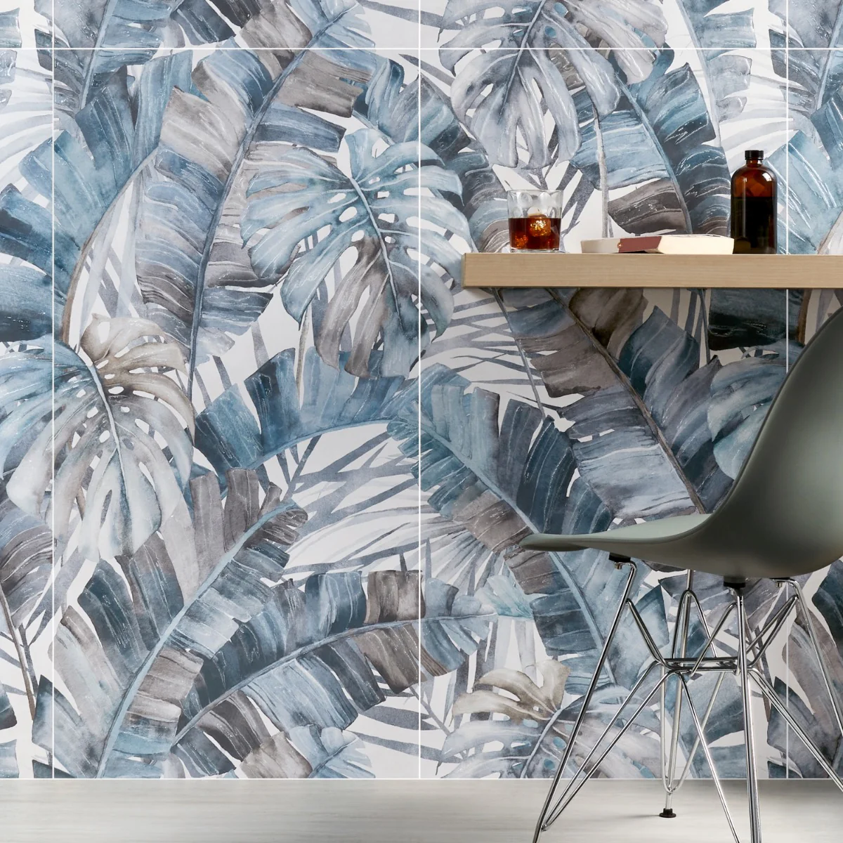 Monet Rain Forest Blue 24x48 Matte Porcelain Wall Tile - Lux Tile - Image 2