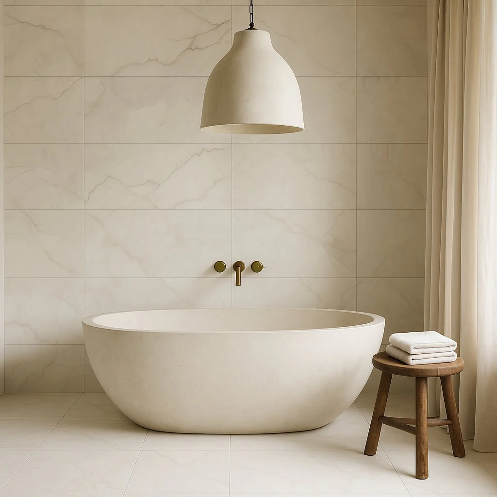 Montalcino Hera Linen Matte Porcelain Tile - 15 x 30, Stone Look, Durable and Waterproof - Image 3