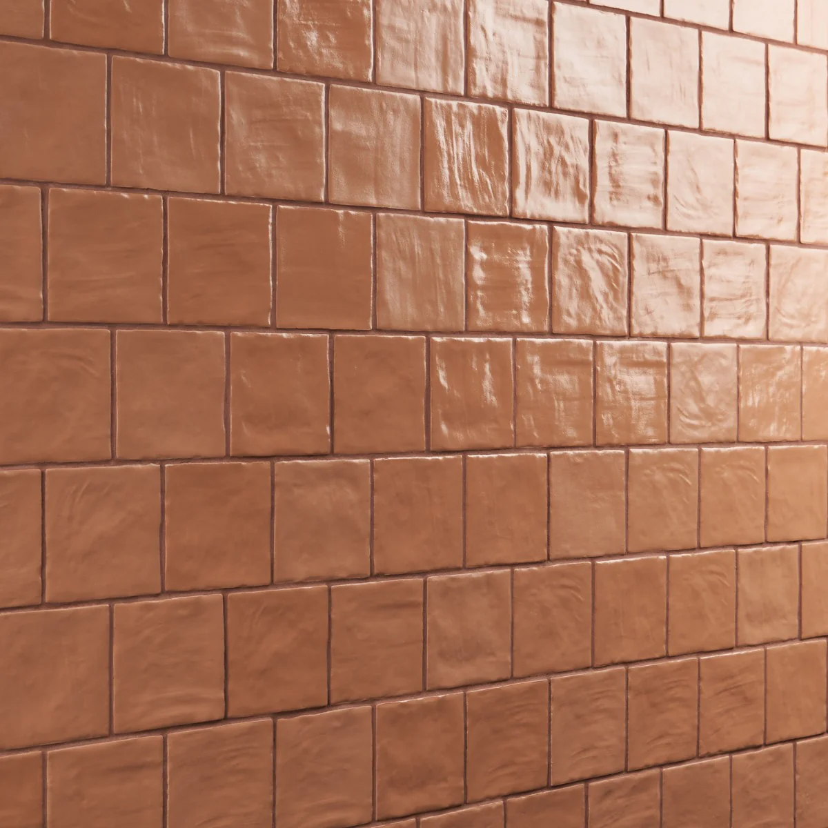 Montauk Terracotta 4x4 Mixed Finish Ceramic Tile - Tilebar - Image 4
