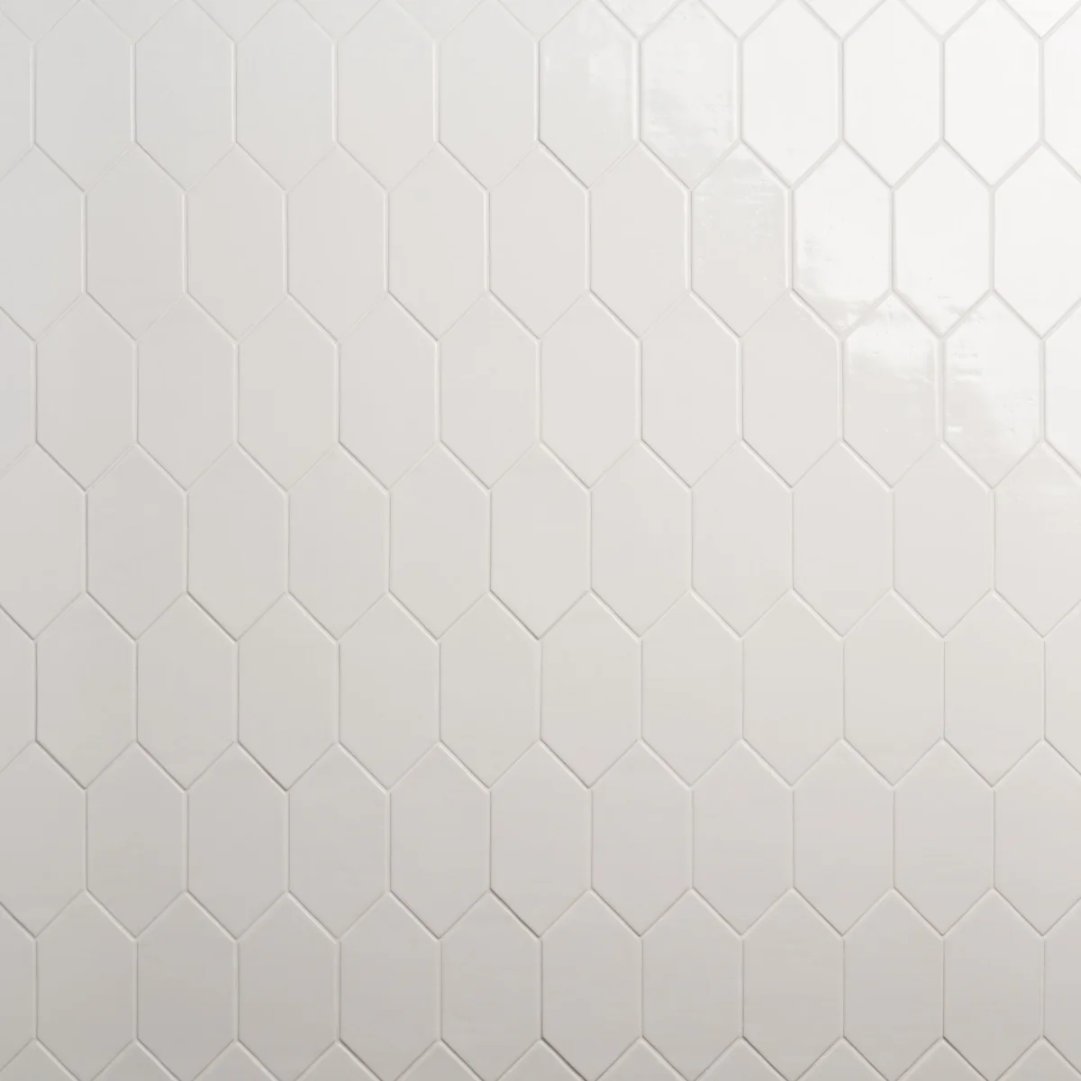 Morocco Blanco White 4x8 Picket Glossy Porcelain Tile by Lux Tile - Image 3