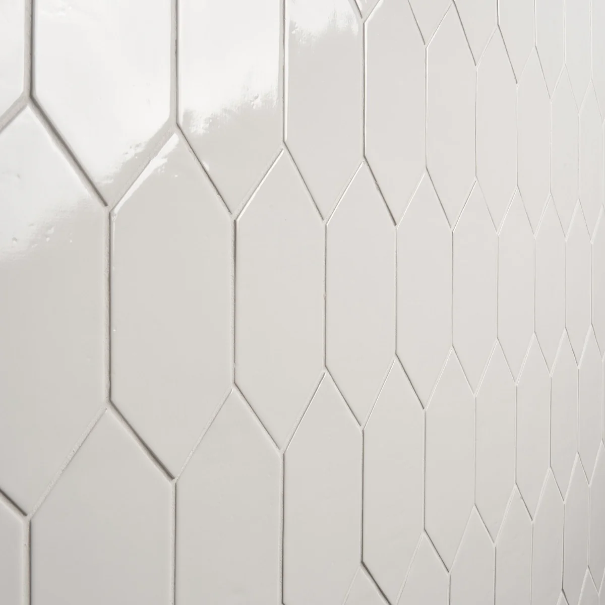 Morocco Blanco White 4x8 Picket Glossy Porcelain Tile by Lux Tile - Image 4