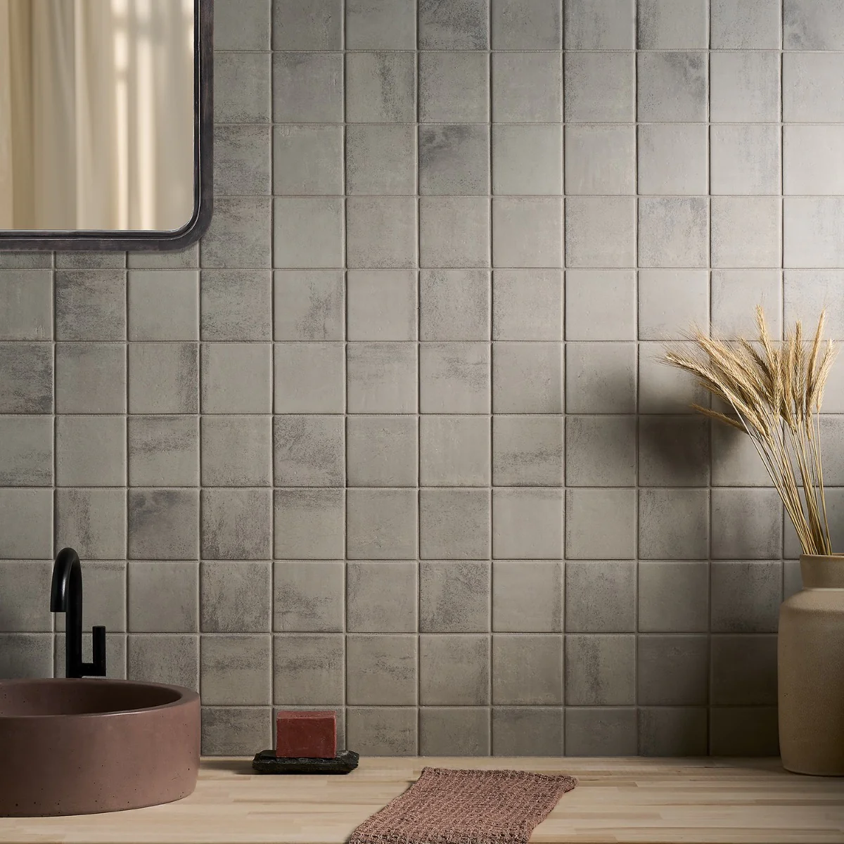 Morocco Dove Gray 4x4 Matte Porcelain Tile - Lux Tile - Image 2