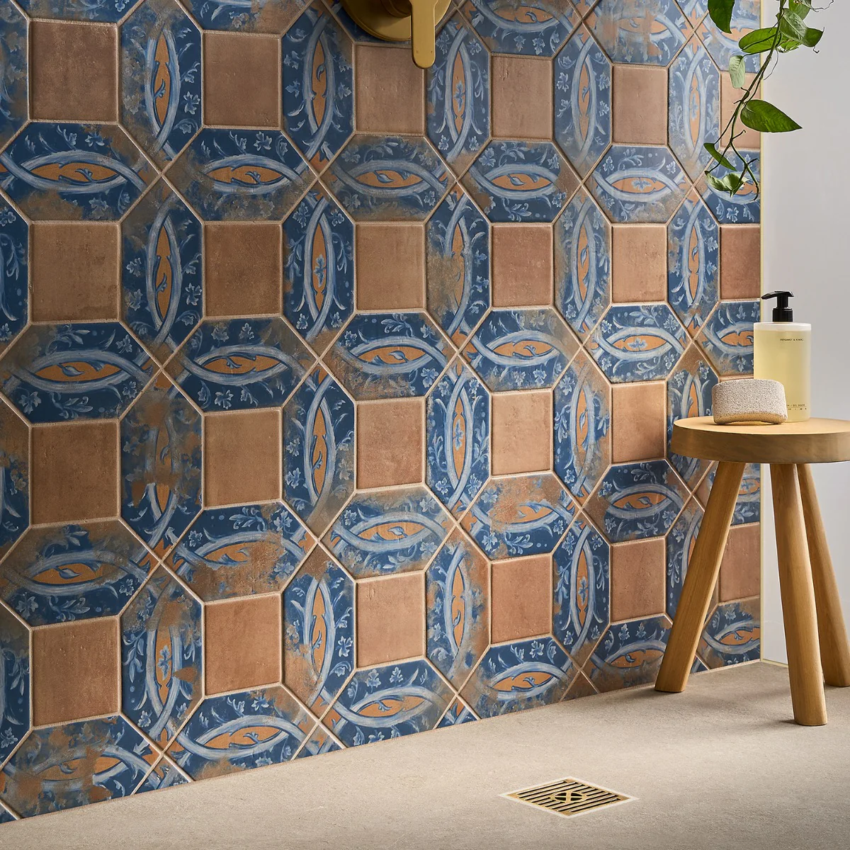 Morocco Medina Multicolor 4x8 Picket and Terracotta 4x4 Square Matte Porcelain Tile - Image 3
