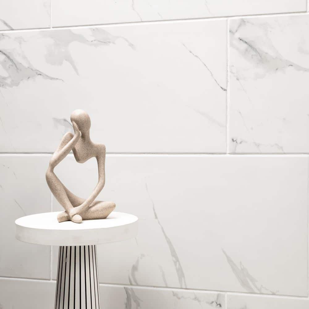 MSI 12 in. x 24 in. Carrara Polished Porcelain Floor and Wall Tile (16 sq. ft./case) - Image 4