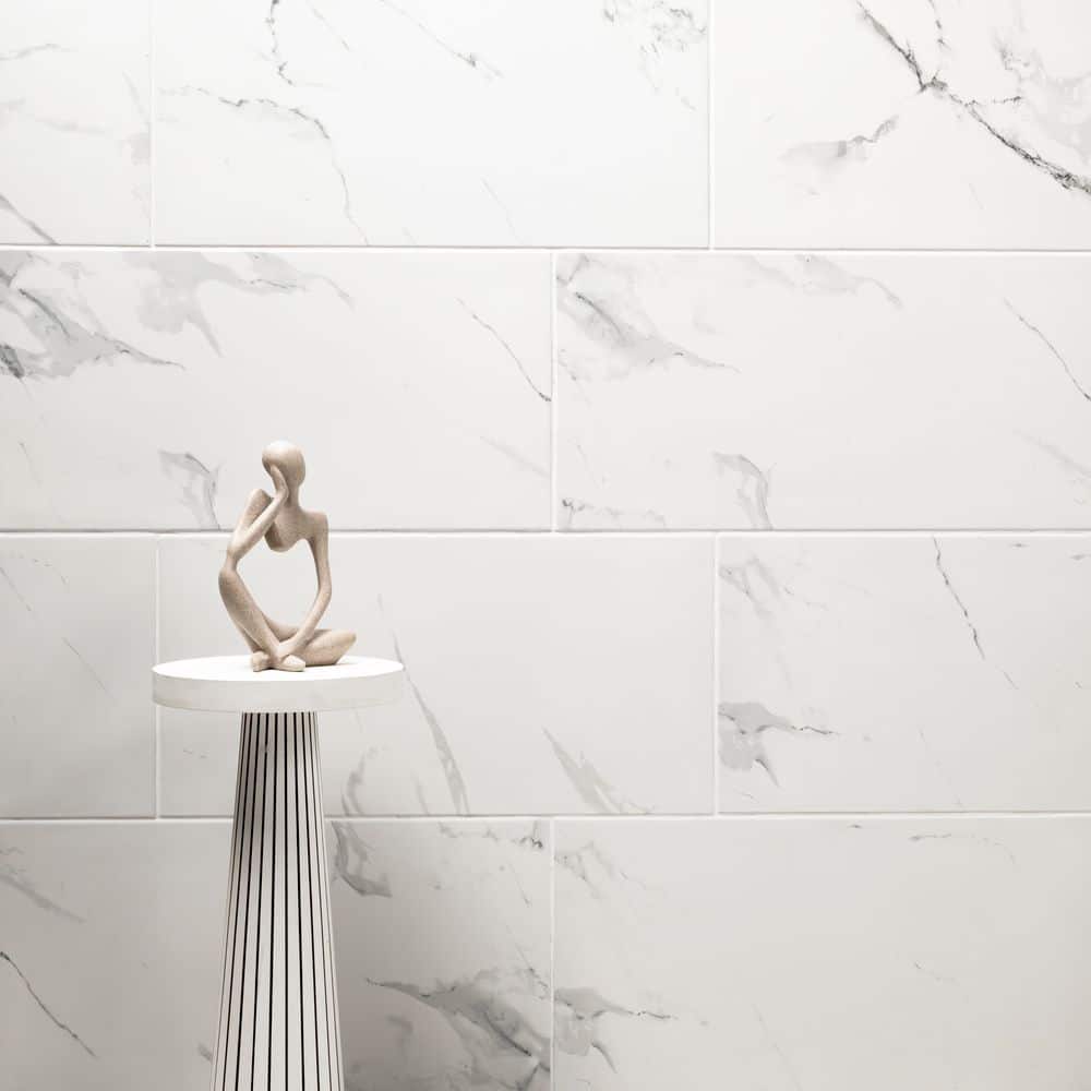 MSI 12 in. x 24 in. Carrara Polished Porcelain Floor and Wall Tile (16 sq. ft./case) - Image 5
