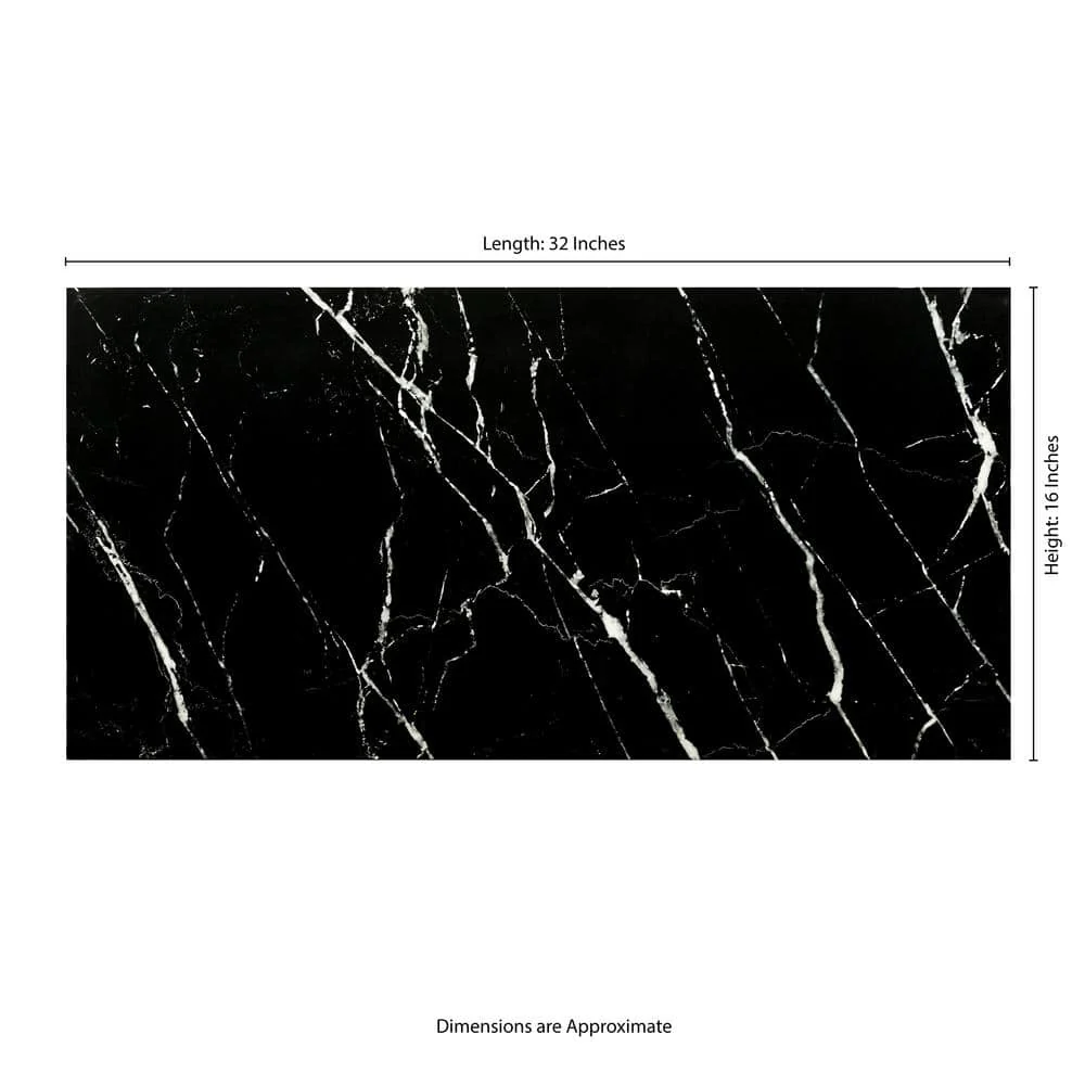 MSI Aashini Black 16 in. x 32 in. Polished Porcelain Floor and Wall Tile (14.20 sq. ft./Case) - Image 8