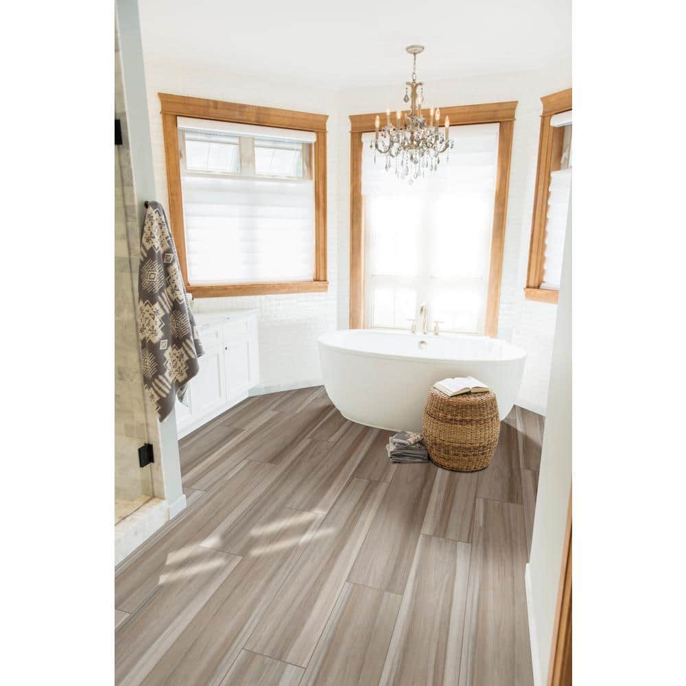 MSI Ansley Amber 9.5 in. x 38 in. Matte Ceramic Wood-Look Floor and Wall Tile (14.76 sq. ft. per Case) - Image 2