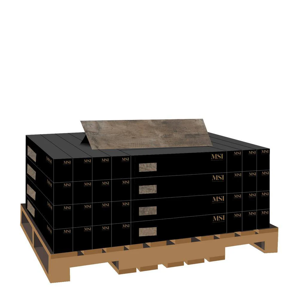 MSI Barnwood Cognac 8 in. x 36 in. Matte Porcelain Floor and Wall Tile, 20 Cases (280 sq. ft./Pallet) - Image 3