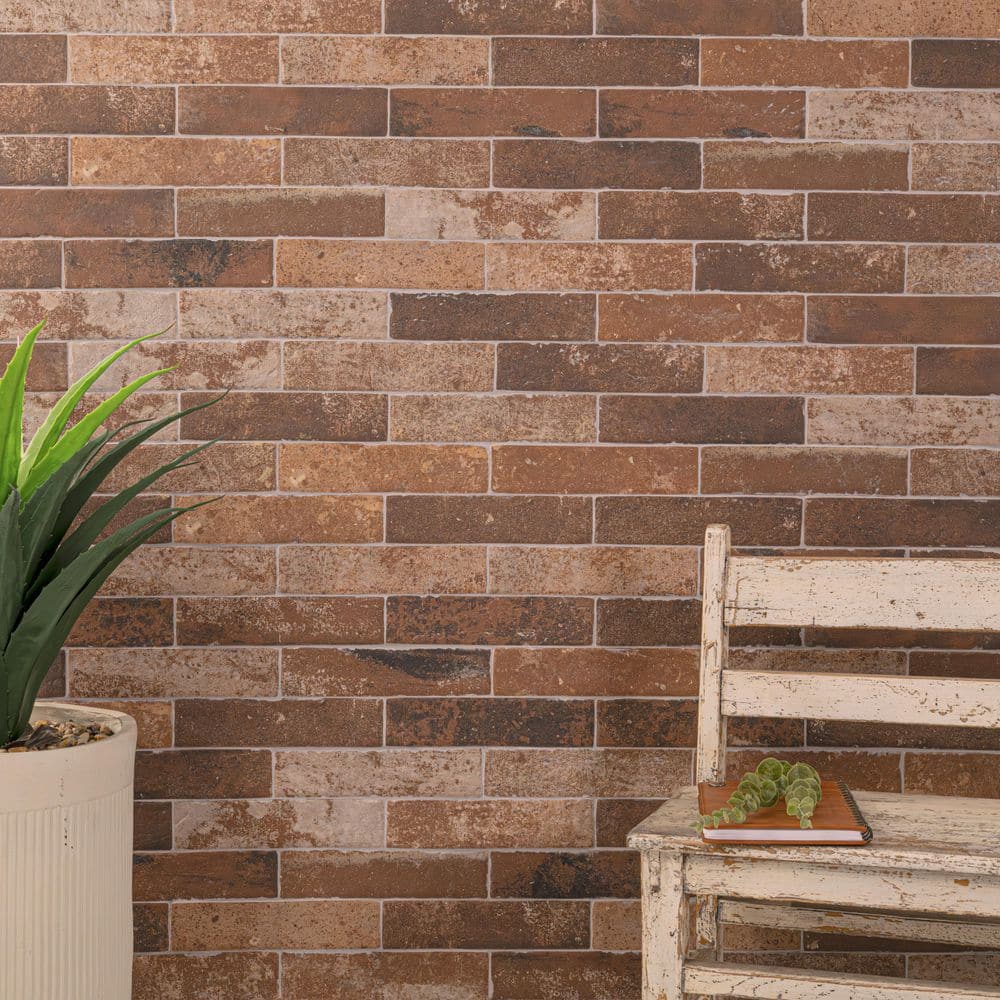 MSI Capella Red Brick 2 in. x 10 in. Matte Porcelain Floor and Wall Tile (5.17 sq. ft. / case) - Image 2