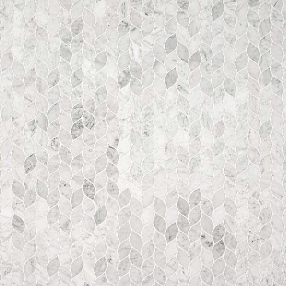 MSI Carrara White Blanco 12 in. x 13 in. Honed Marble Floor and Wall Tile (10.8 sq. ft./Case) - Image 8