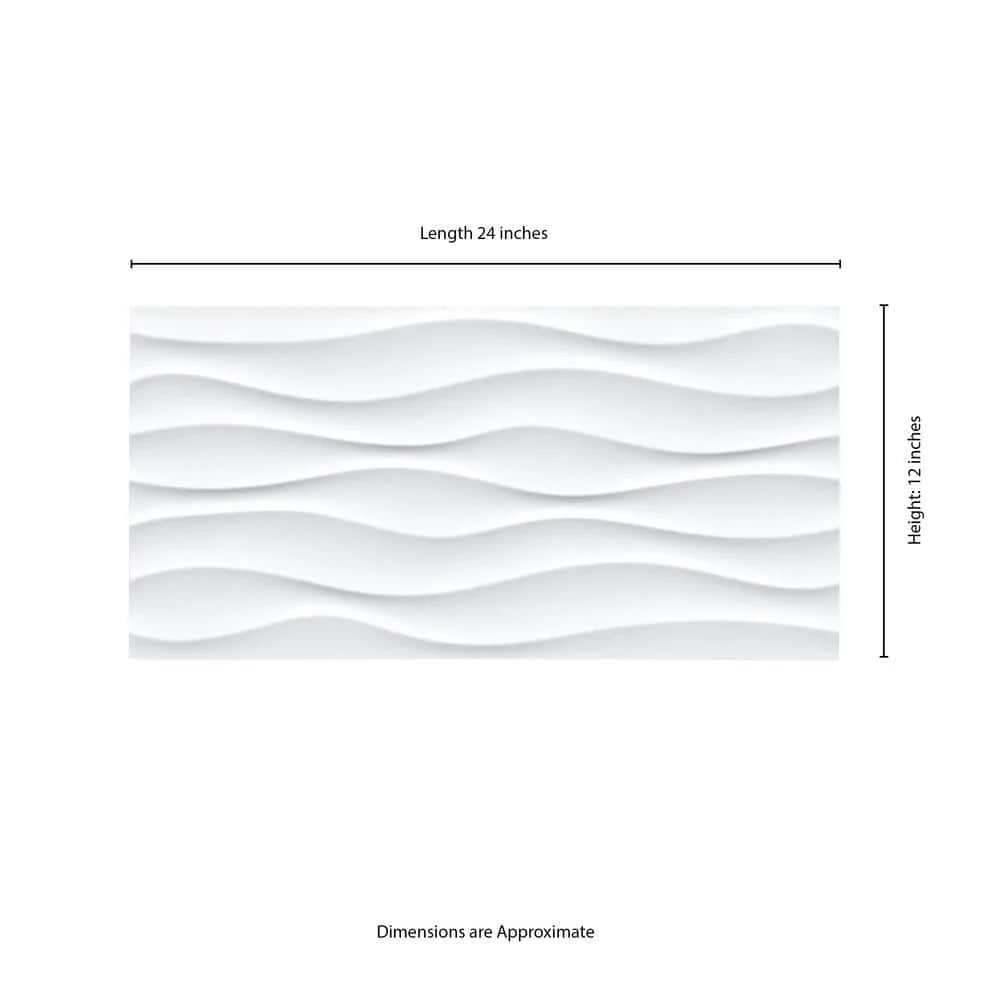 MSI Dymo Wavy White Glossy 12 in. x 24 in. Ceramic Wall Tile (16 sq. ft./Case) - Image 7