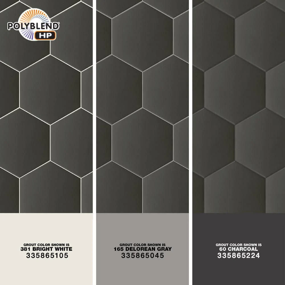 MSI Glassel Nero Hexagon 9 in. x 10 in. Matte Porcelain Stone-Look Floor and Wall Tile (6.89 sq. ft./Case) - Image 3