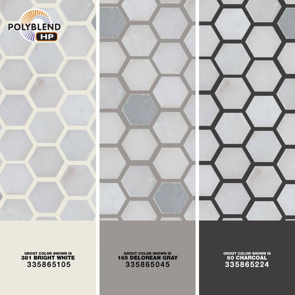 MSI Greecian White Mini Hexagon 11.61 in. x 11.81 in. x 10 mm Polished Marble Mesh-Mounted Mosaic Tile (0.95 sq. ft.) - Image 3