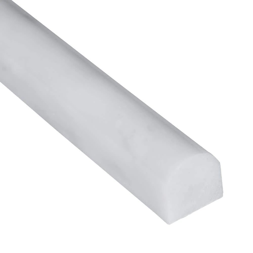MSI Greecian White Pencil Molding 0.75 in. x 12 in. Polished Marble Wall Tile (1 lin. ft.) - Image 4