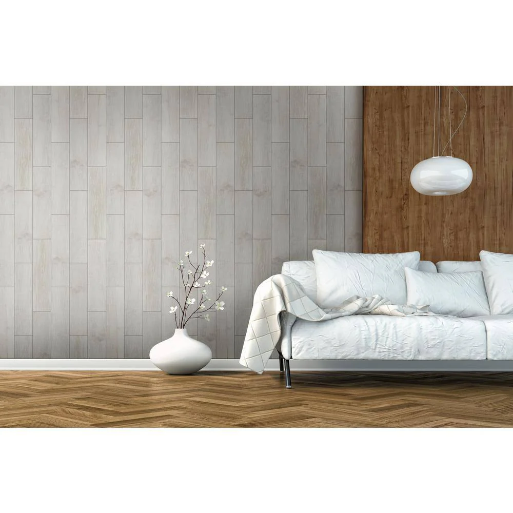 MSI Madeira Bianco 6 in. x 24 in. Matte Ceramic Floor and Wall Tile (17 sq. ft. / case) - Image 2
