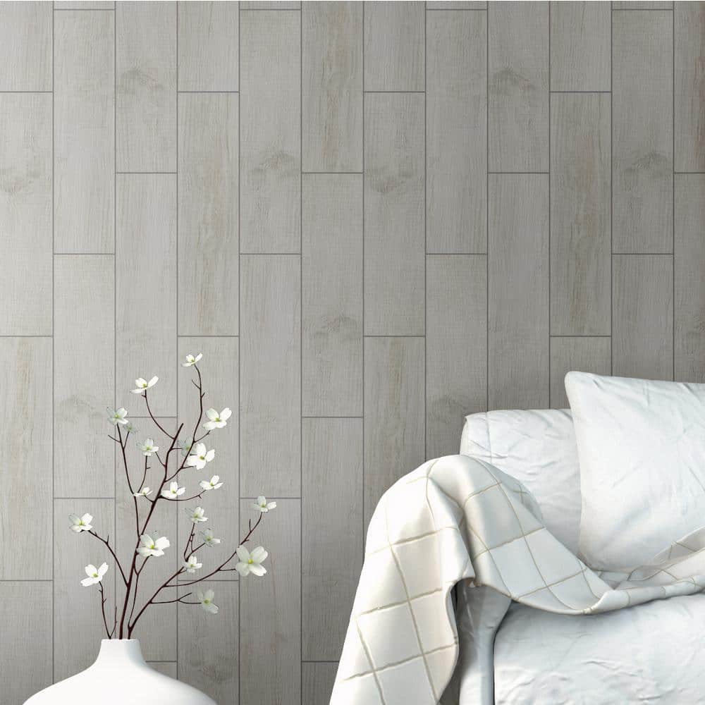 MSI Madeira Bianco 6 in. x 24 in. Matte Ceramic Floor and Wall Tile (17 sq. ft. / case) - Image 3