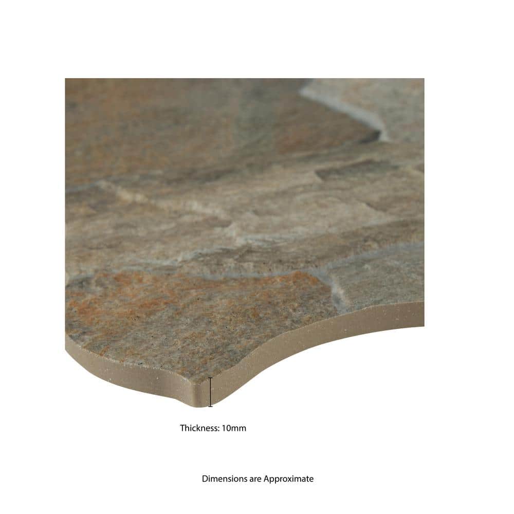 MSI Neptune Gold 17 in. x 26 in. Matte Porcelain Floor and Wall Tile (12.27 sq. ft./Case) - Image 4