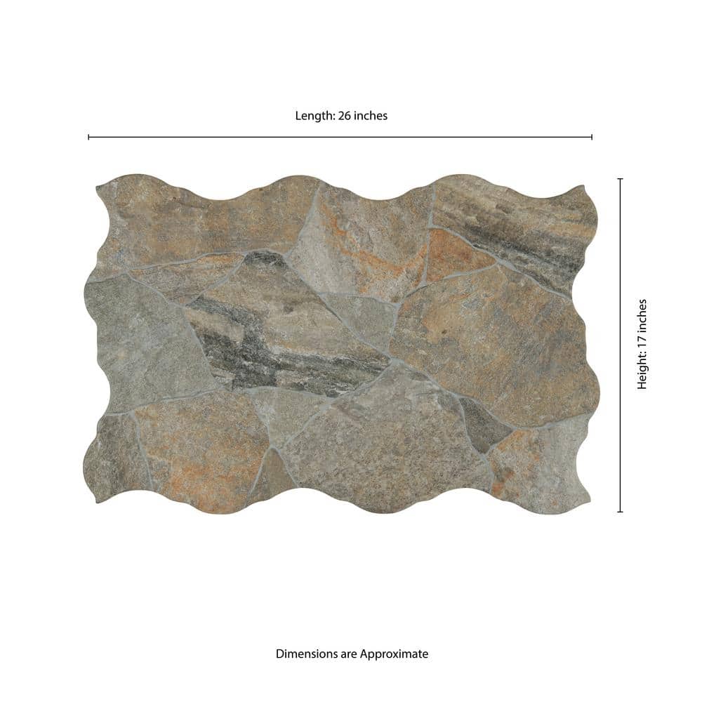 MSI Neptune Gold 17 in. x 26 in. Matte Porcelain Floor and Wall Tile (12.27 sq. ft./Case) - Image 8