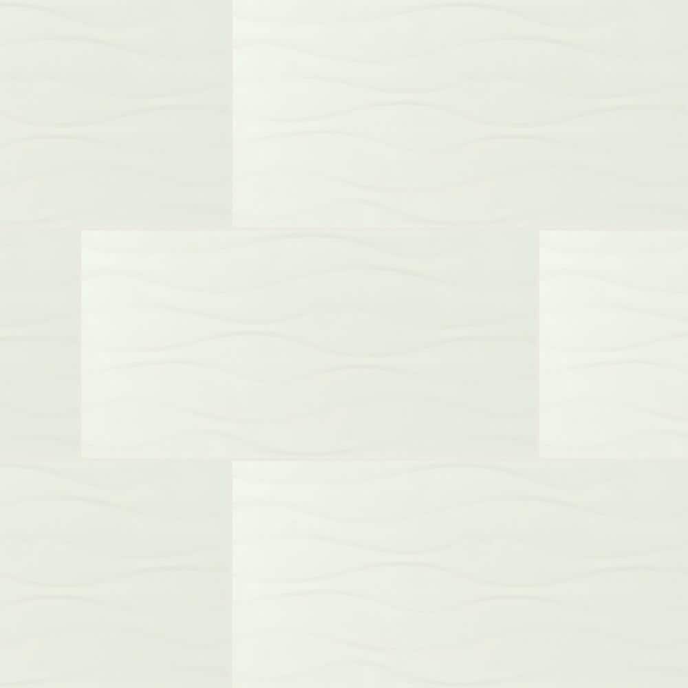 MSI Onda Blanco 12 in. x 24 in. Glossy Ceramic Floor and Wall Tile (16 sq. ft. / case)