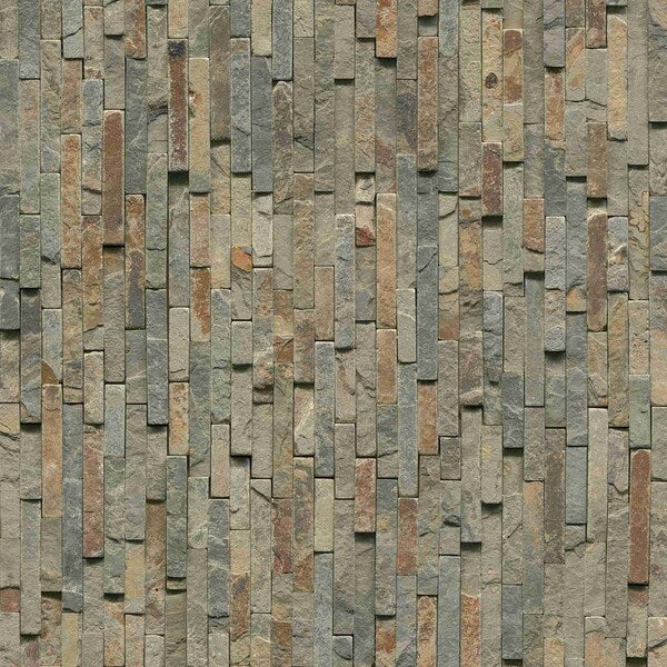 MSI Rustique Interlocking 8 in. x 18 in. x 10mm Slate Mesh-Mounted Mosaic Wall Tile (10 sq. ft. / Case) - Image 8
