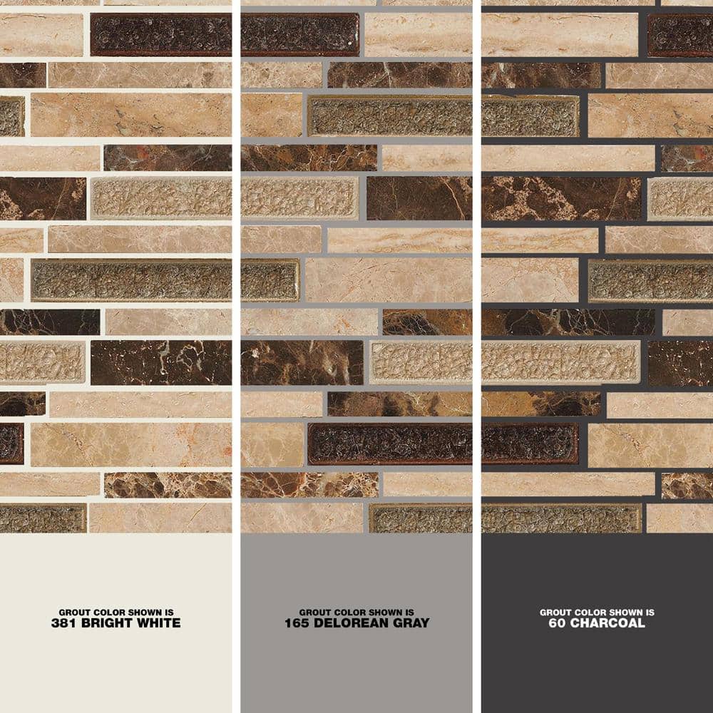 MSI Stonegate Interlocking 12 in. x 12 in. x 8 mm Glass Stone Blend Mesh-Mounted Mosaic Wall Tile (1 sq. ft.) - Image 3