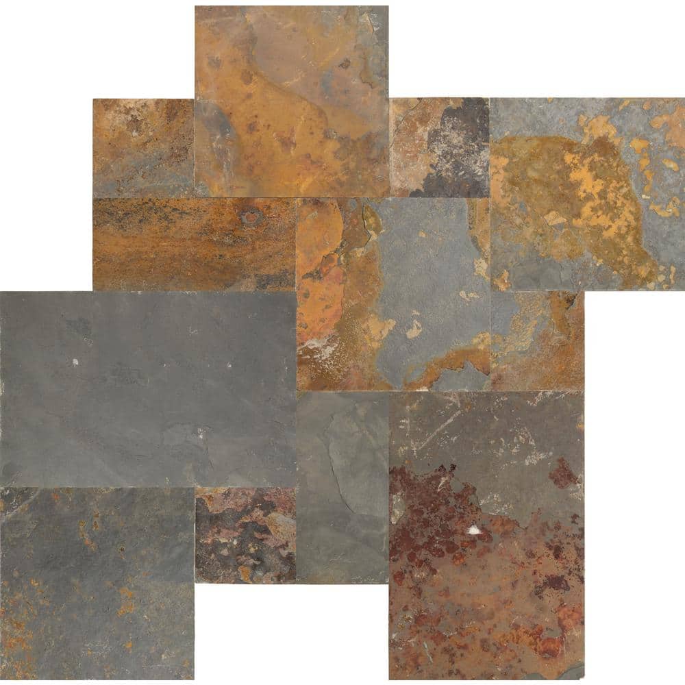 MSI Three Rivers Gold Pattern Gauged Slate Floor and Wall Tile (5 Kits, 80 sq. ft. Pallet) - Image 4