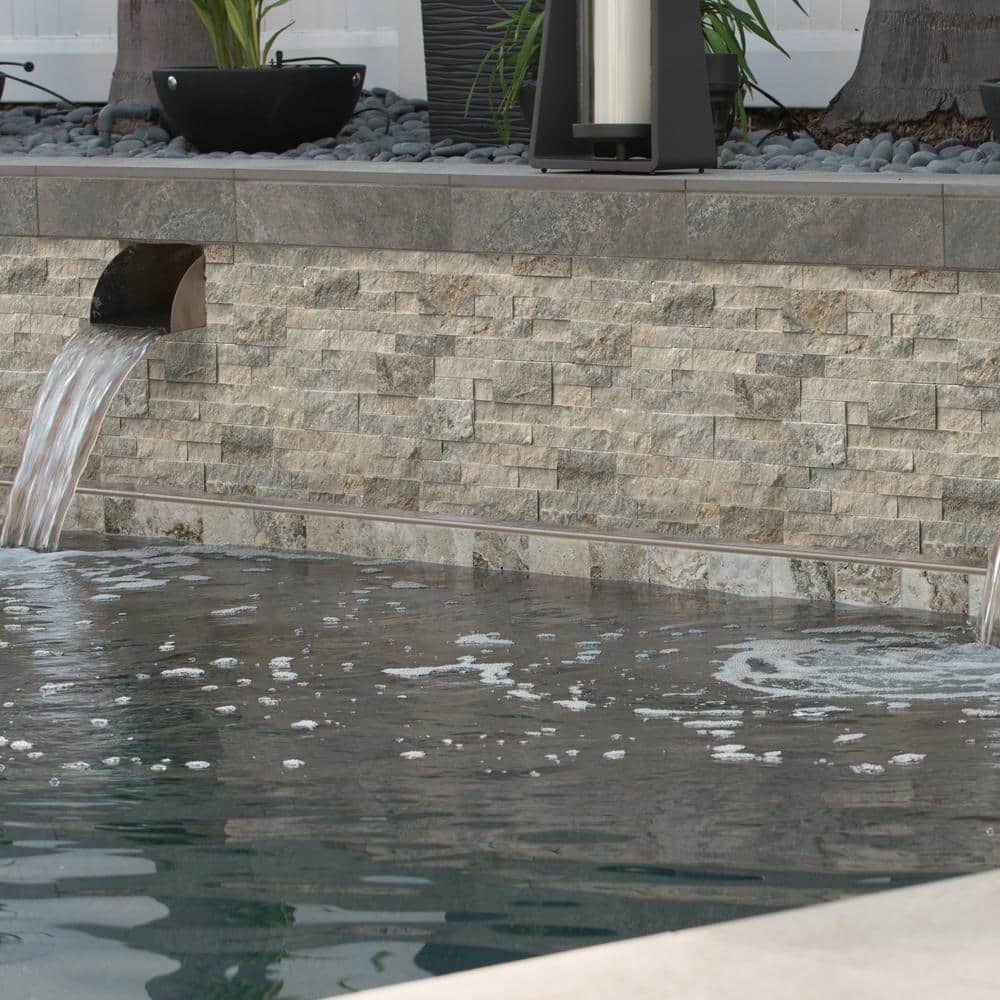 MSI Trevi Gray Ledger Panel 6 in. x 24 in. Natural Travertine Wall Tile (10 Cases / 60 sq. ft. / Pallet) - Image 2