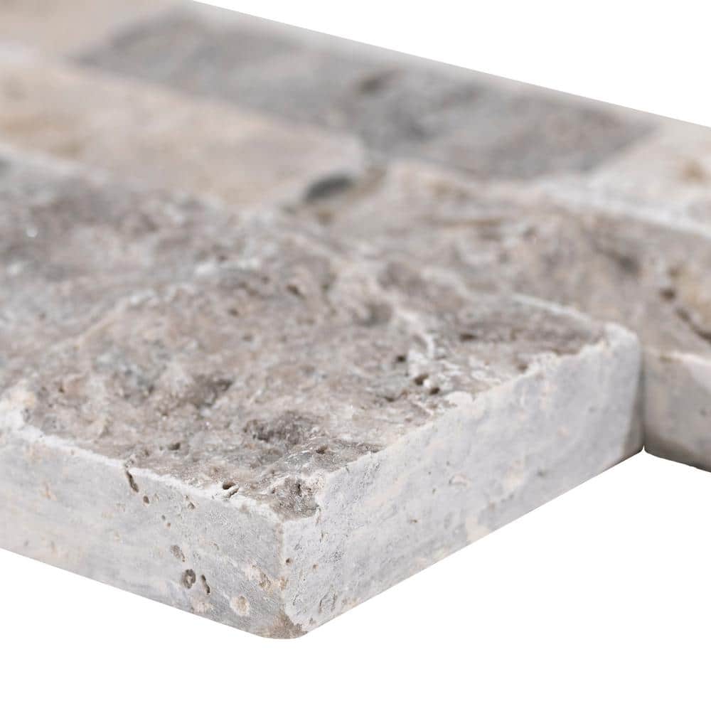 MSI Trevi Gray Ledger Panel 6 in. x 24 in. Natural Travertine Wall Tile (10 Cases / 60 sq. ft. / Pallet) - Image 6