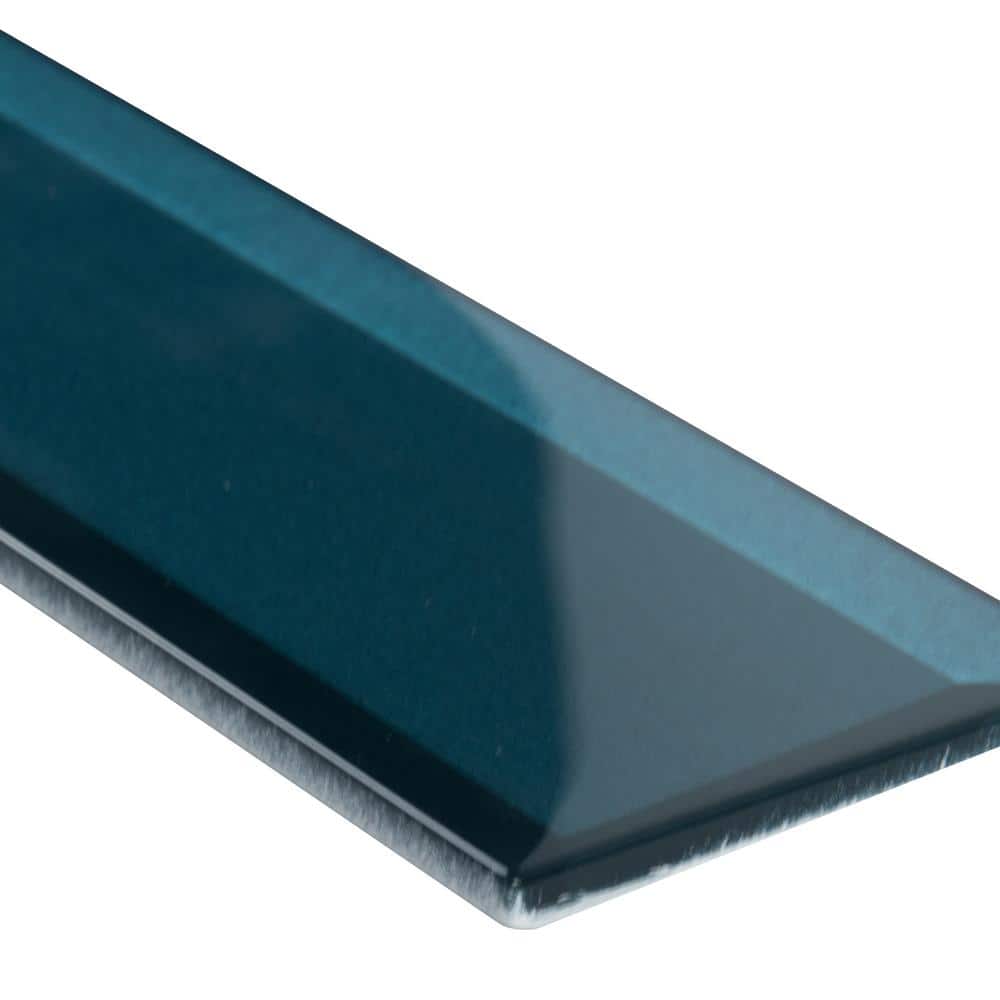MSI Verde Azul Beveled 2.5 in. x 9 in. x 8mm Glossy Glass Blue Subway Tile (5.6 sq. ft. / case) - Image 5